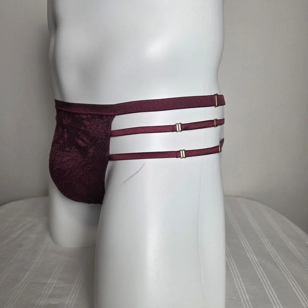 Cosabella Lace Jock Strap Men's Scalloped Lace Strappy Brief‎
